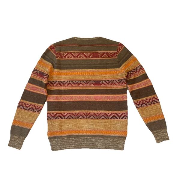 Ralph Lauren Purple Label Men’s Silk Wool Cashmere Crewneck Sweater Stripe M - Picture 2 of 8